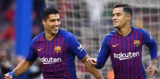 ขาดเมสซีไม่ขาดใจซัวเรซกดแฮตทริกพาทีมถล่มชุดขาว 5-1