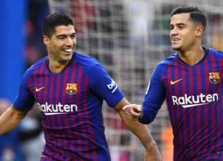 ขาดเมสซีไม่ขาดใจซัวเรซกดแฮตทริกพาทีมถล่มชุดขาว 5-1