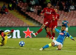 หงส์แดง หลุดท้ายเกมโดน นาโปลีส่องนาทีสุดท้าย 1-0