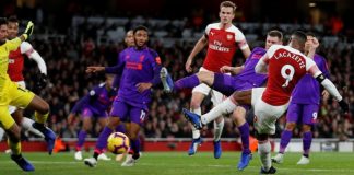 ลากาแซตต์ ฮีโร่ซัดสุดสวยช่วยปืนแบ่งแต้มหงส์สำเร็จ