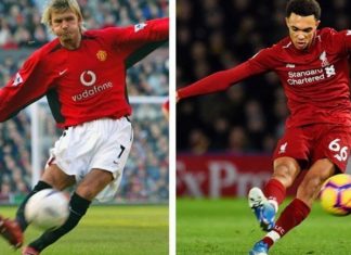 ชิโนลา ยกฟรีคิก เทรนต์ เยี่ยมไม่แพ้ เบ็คแฮม