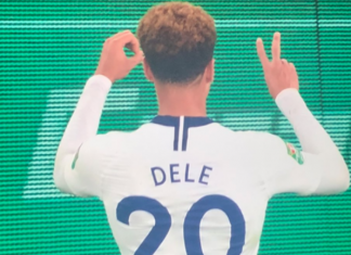 อัลลี เอาคืนแฟนปืนถ่อยปาขวดน้ำใส่ด้วยการแสดงท่า 2-0