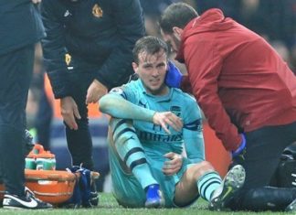 ปืนงานเข้า โฮลดิง เอ็นเข่าฉีกเกมเจ๊าผีส่อพักยาวทั้งฤดูกาล