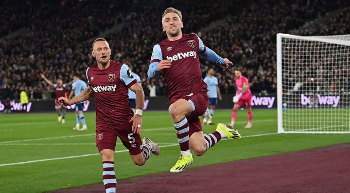 ชนะหนแรกปีนี้ “โบเวน” แฮตทริก “เวสต์แฮม” ถลุง “เบรนท์ฟอร์ด” พรีเมียร์ลีก มีลุ้นตั๋วยุโรป