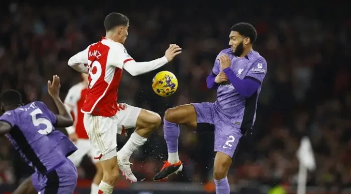 ผลบอลเมื่อคืน อาร์เซนอล พบ ลิเวอร์พูล อาทิตย์ที่ 4 ก.พ. 67