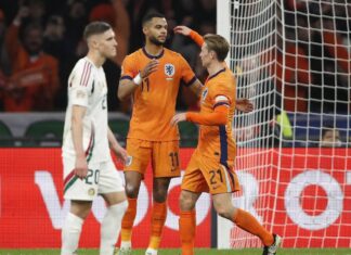 ทีมชาติเนเธอร์แลนด์ ยิงไม่ซ้ำหน้า ยำใหญ่ ฮังการี ลิ่ว 8 ทีม ยูฟ่า เนชันส์ลีก