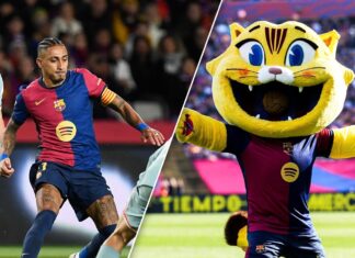 นำโชคแบบใด เปิดสถิติ “บาร์ซา” แพ้คาบ้านรวด นับตั้งแต่เปิดตัวมาสคอต “CAT” แมวนำโชค ฉลอง 125 ปีสโมสร