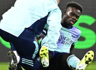 “มิเกล อาร์เตตา” ยืนยัน “บูกาโย ซากา” ปีกตัวเก่งของทีม เจ็บแฮมสตริง ต้องพักหลายสัปดาห์