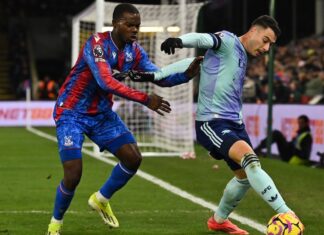 ผลบอล อาร์เซนอล ฟอร์มดุ บุกถล่ม คริสตัล พาเลซ ขึ้นที่ 3 ศึกพรีเมียร์ลีก