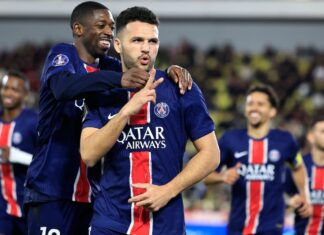 ผลบอล เปแอสเช ยิงสนั่น บุกขยี้ โมนาโก ครองจ่าฝูง ลีก เอิง ฝรั่งเศส