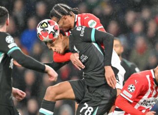 ผลบอล ลิเวอร์พูล บุกพ่าย พีเอสวี แต่เข้ารอบ 16 ทีม UCL ในฐานะอันดับ 1