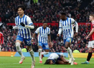 โอนานาซองแตก “แมนยูฯ” โดน “ไบรท์ตัน” ย้ำแค้นคาบ้าน ยังจมอันดับ 13 พรีเมียร์ลีก