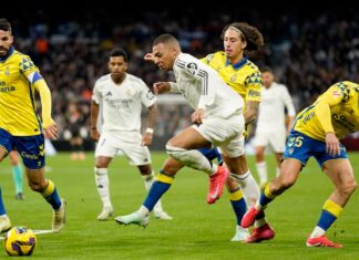 ผลบอล เรอัล มาดริด แซงขยี้ ลาส พัลมาส ทะยานขึ้นจ่าฝูง ลา ลีกา สเปน