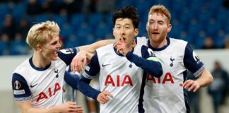 ผลบอล สเปอร์ส ปาดเหงื่อ เบียดเฉือน ฮอฟเฟนไฮม์ ศึกยูโรปาลีก