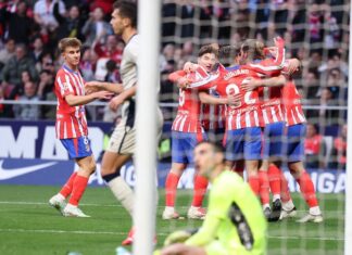 ผลบอล แอตมาดริด เปิดบ้านเฉือน โอซาซูนา แซง เรอัล มาดริด ขึ้นจ่าฝูง ลา ลีกา สเปน