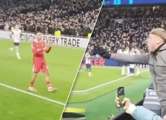 เทรนต์พยายามสื่ออะไร? ชู 6 นิ้วใส่แฟน “สเปอร์ส” ที่ล้อเลียนจังหวะ “ลิเวอร์พูล” โดนนำ 1-0 (คลิป)