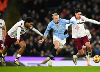 ผลบอล แมนซิตี้ ฟอร์มดุ ไล่ถล่ม เวสต์แฮม เฮ 2 นัดติด ศึกพรีเมียร์ลีก